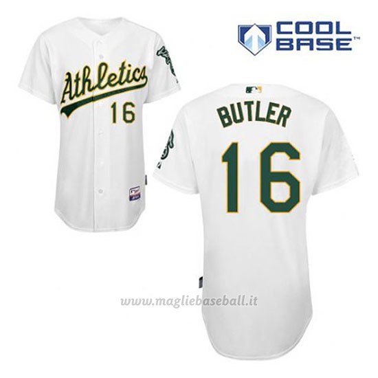 Maglia Baseball Uomo Oakland Athletics Billy Butler 16 Bianco 1ªCool Base